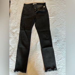 Madewell 10” High Rise Skinny Jeans. Size 26